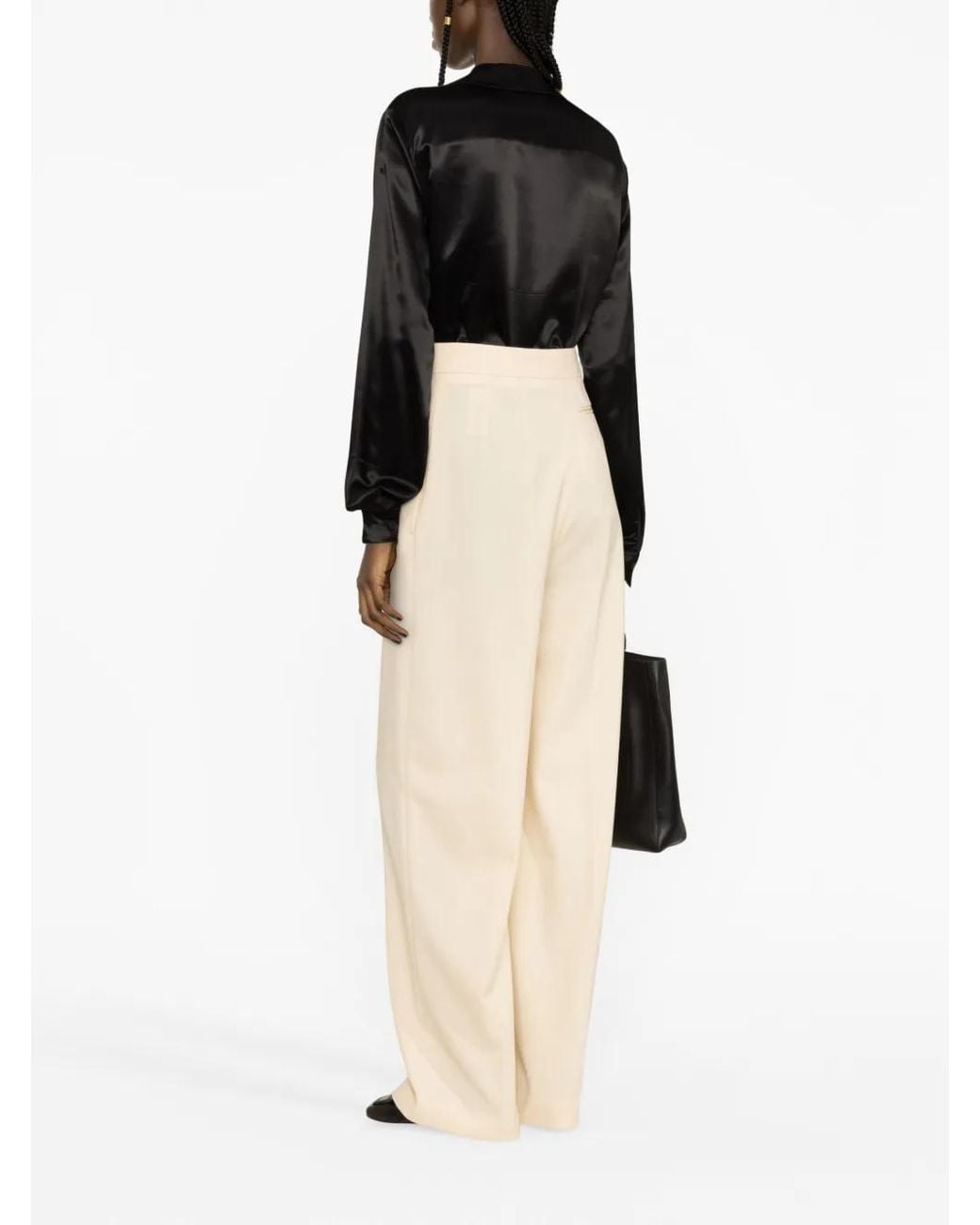 The Row Flared Broek in het Natural