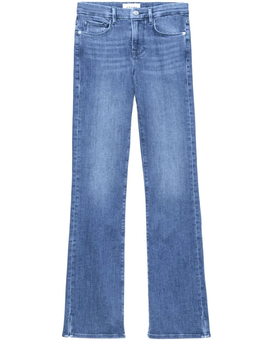 FRAME Blue Le Mini Mid-Rise Bootcut Jeans