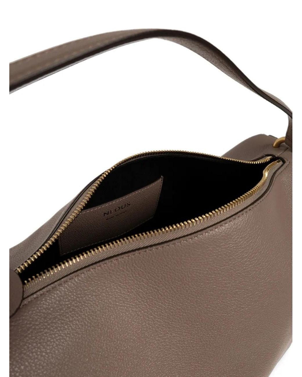 Neous Brown Scorpius Leather Shoulder Bag