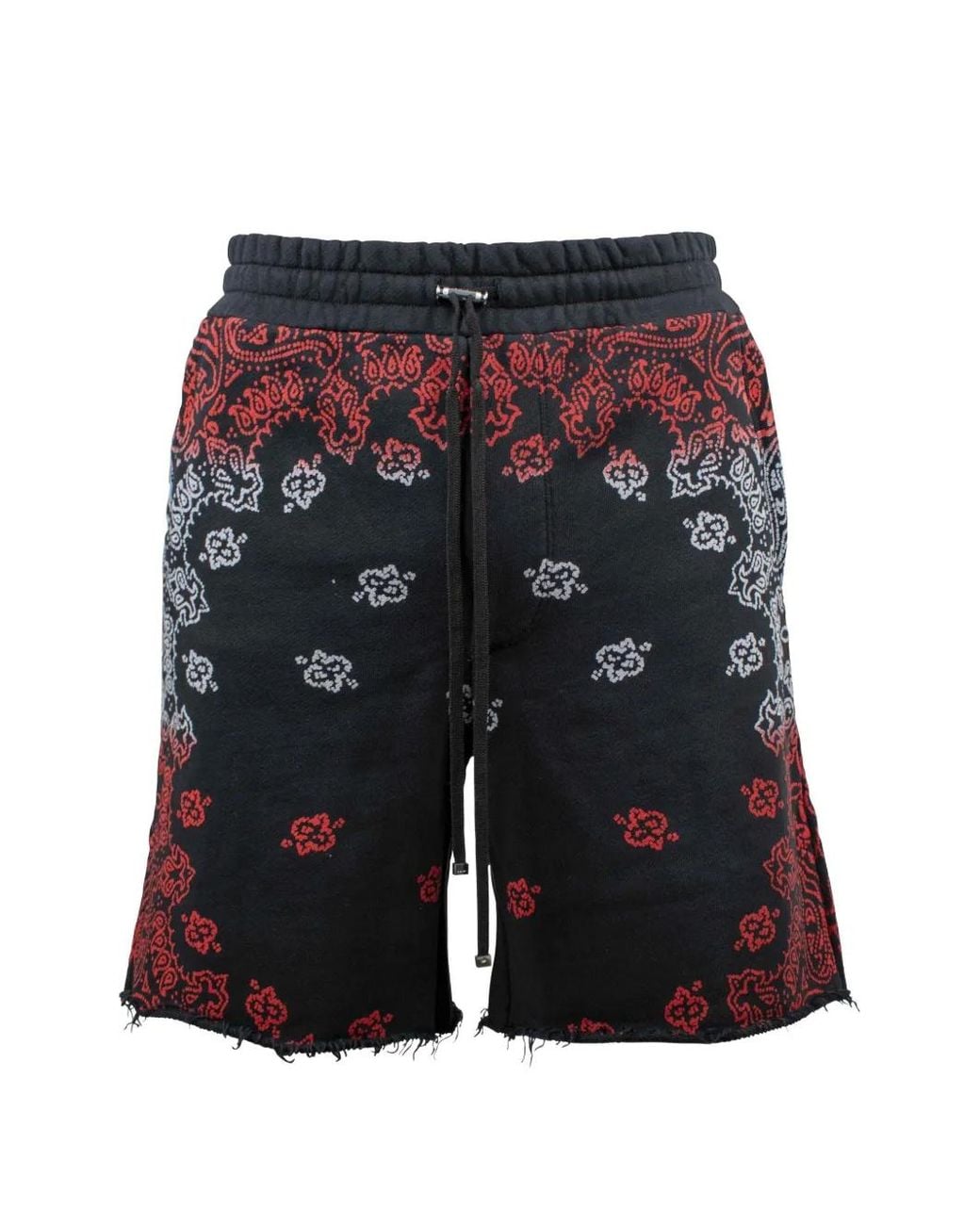 Amiri Blue Bandana-Print Track Shorts for men