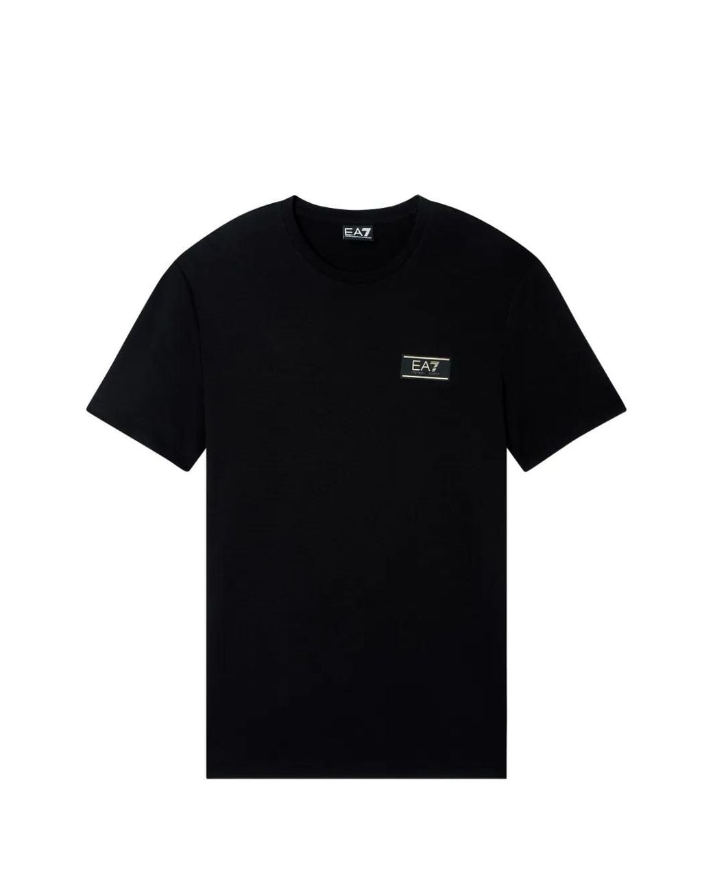 EA7 T-Shirt Mit Logo-Patch in Black für Herren