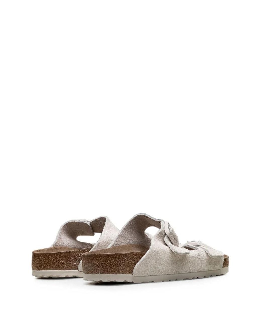 Birkenstock White Arizona Double-Buckle Sandals for men