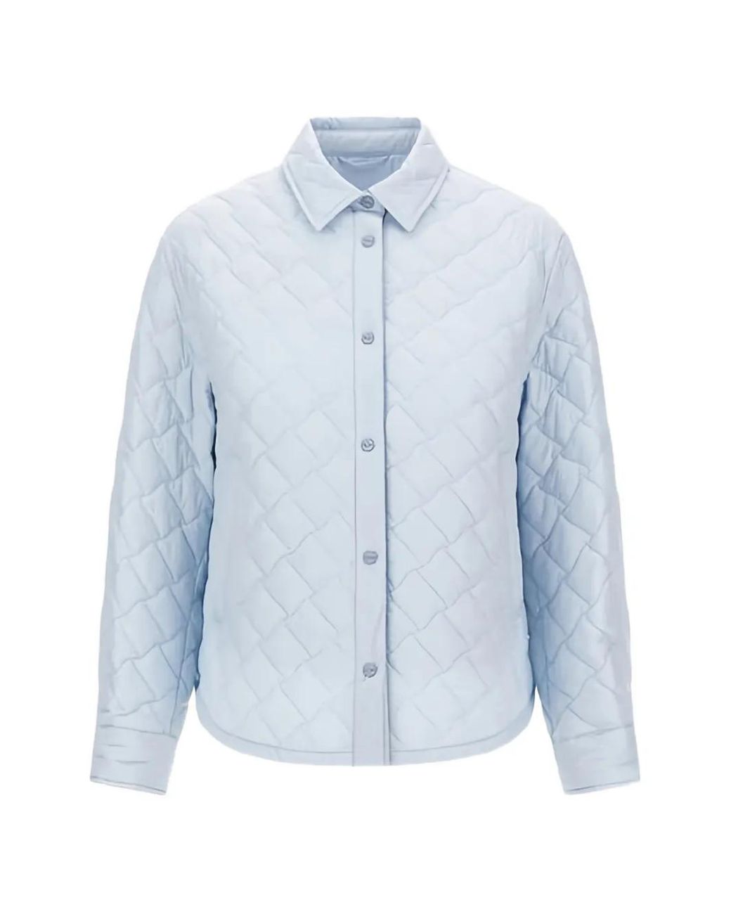 Herno Blue Ecoage Quilted Shirt Jacket