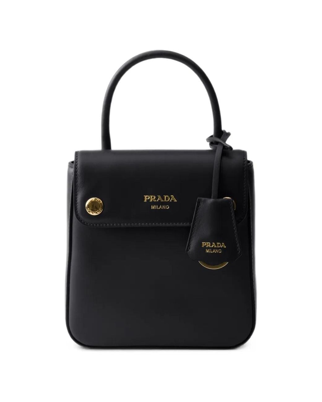 Prada Black Carry Mini Leather Handbag