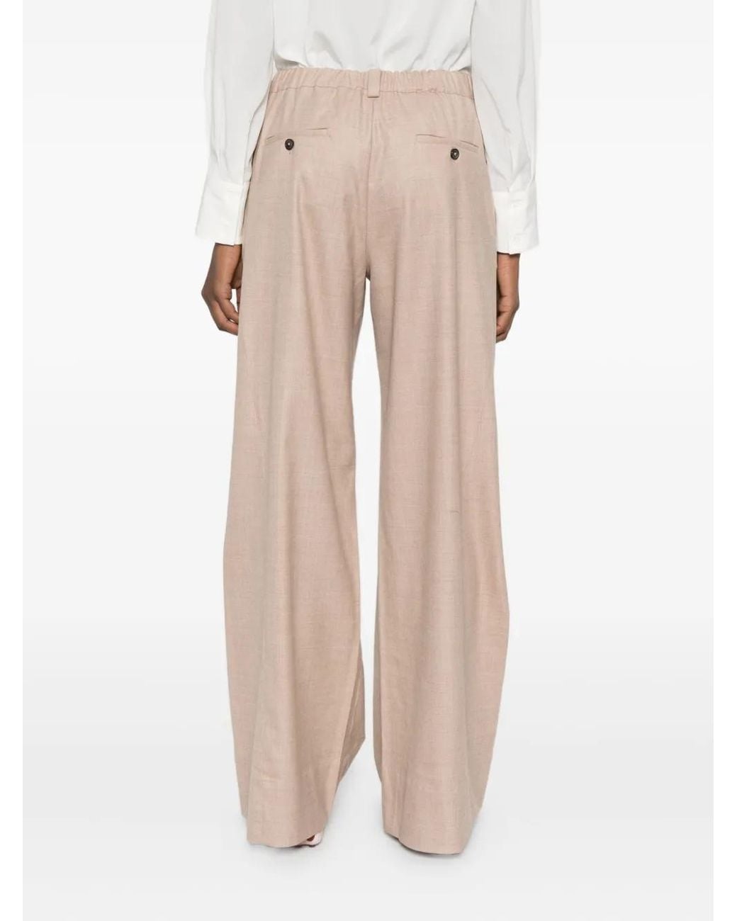 Hemisphere Broek Met Knopen in het Natural