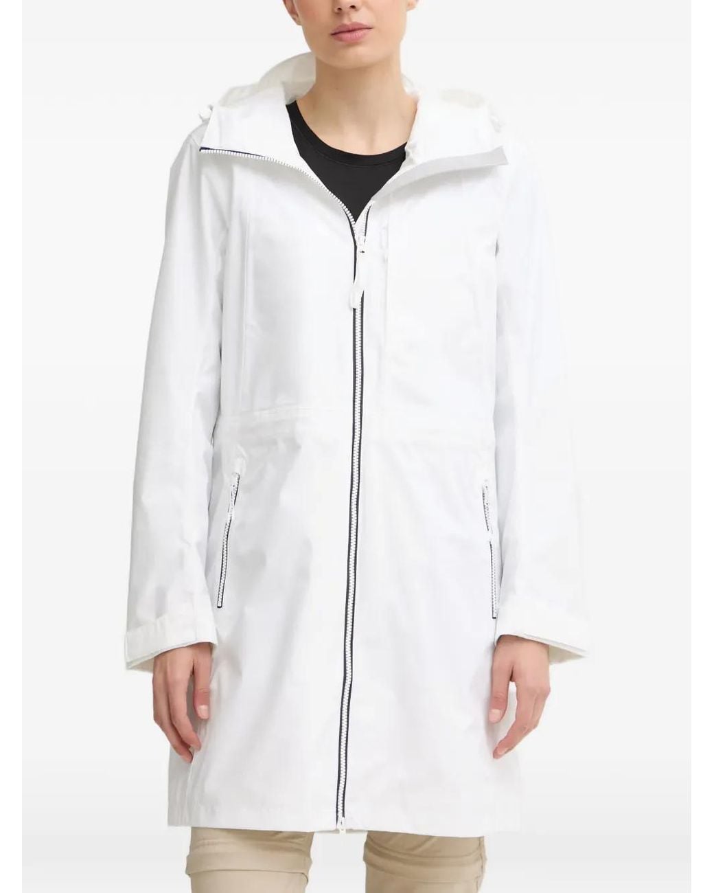 Helly Hansen White Hooded Zip-Up Jacket for men