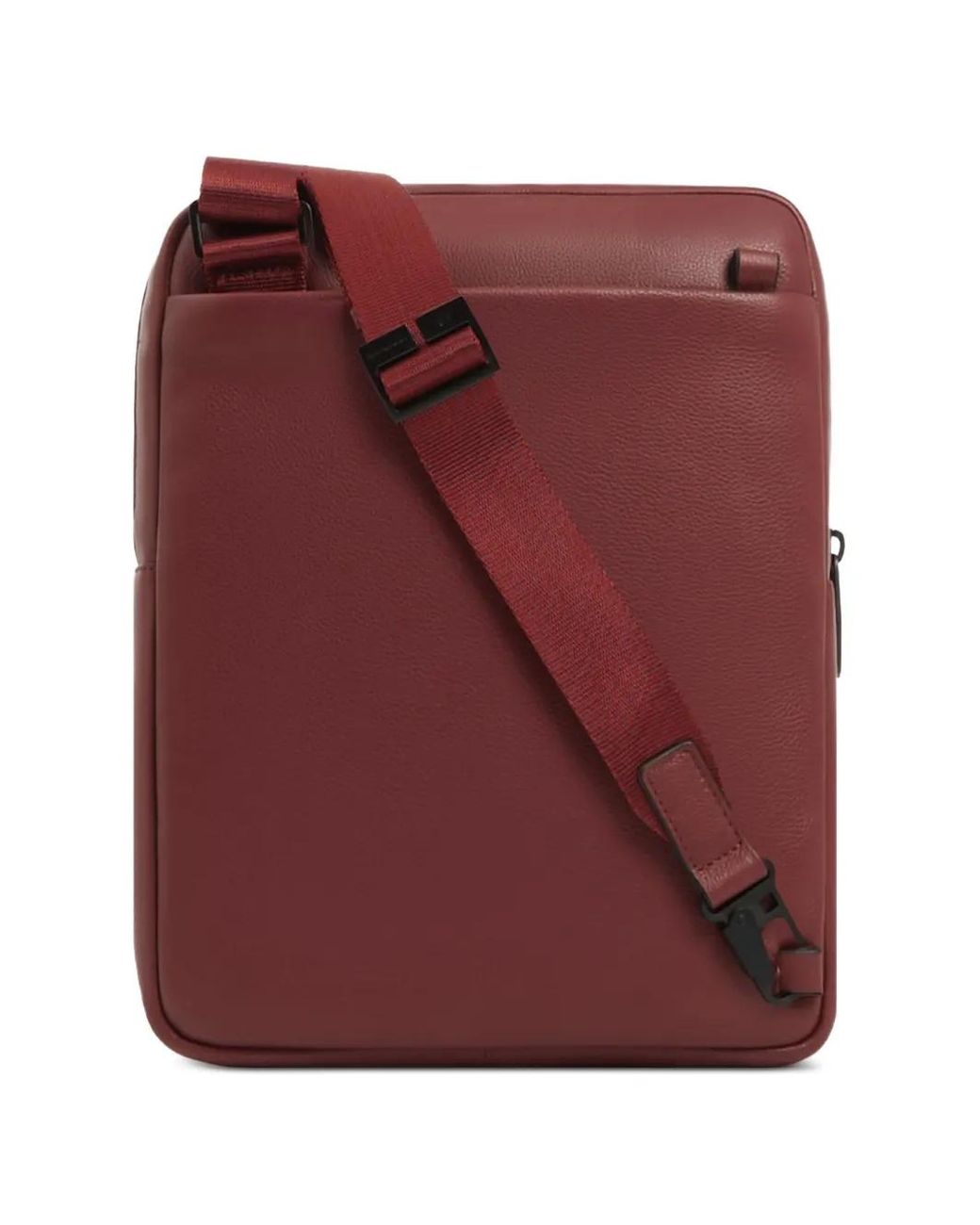 Piquadro Purple Leather Messenger Bag for men
