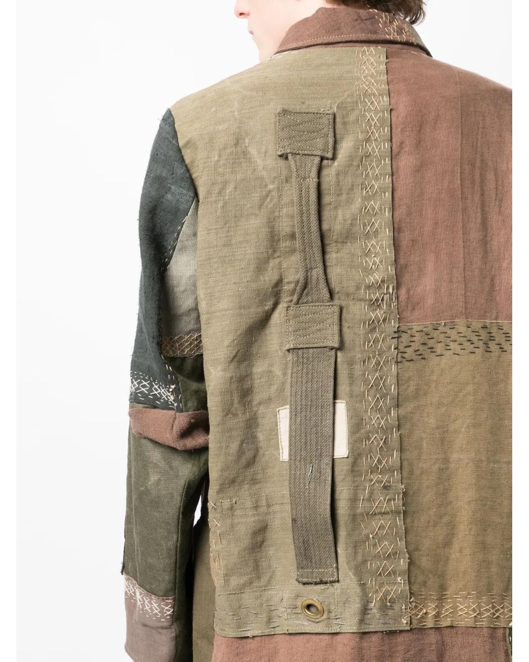 By Walid Green Cedric Cotton Single-Breasted Coat for men
