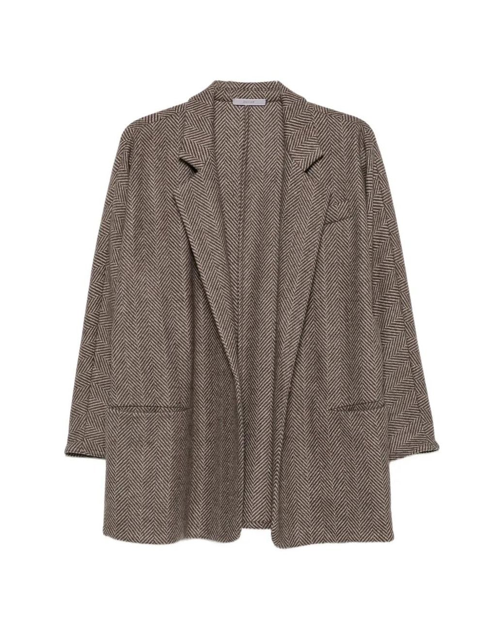 Giacca Con Motivo Pied-De-Poule di Dusan in Brown