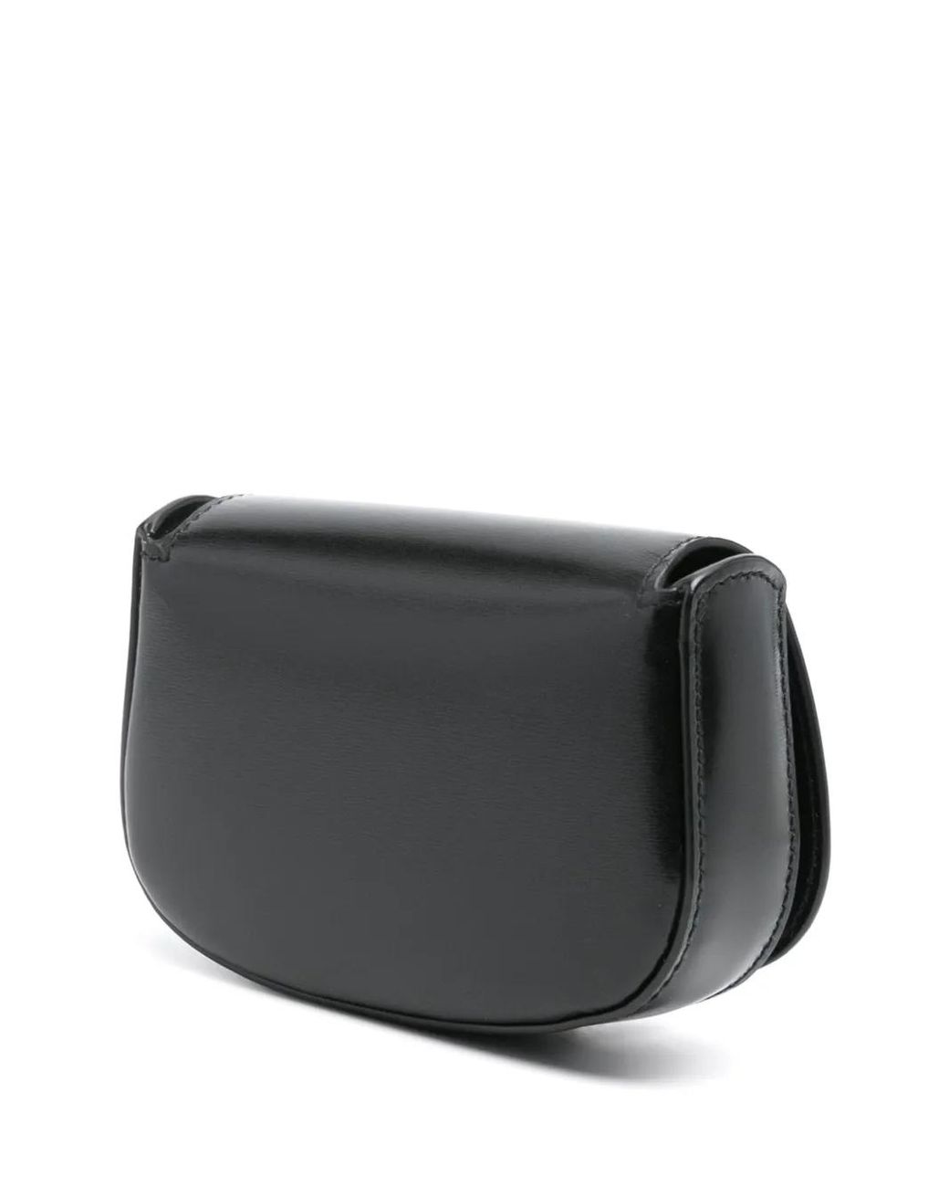 Saint Laurent Logo-Plaque Leather Mini Bag in Black | Lyst Saint Laurent Logo-Plaque Leather Mini Bag in Black | Lyst