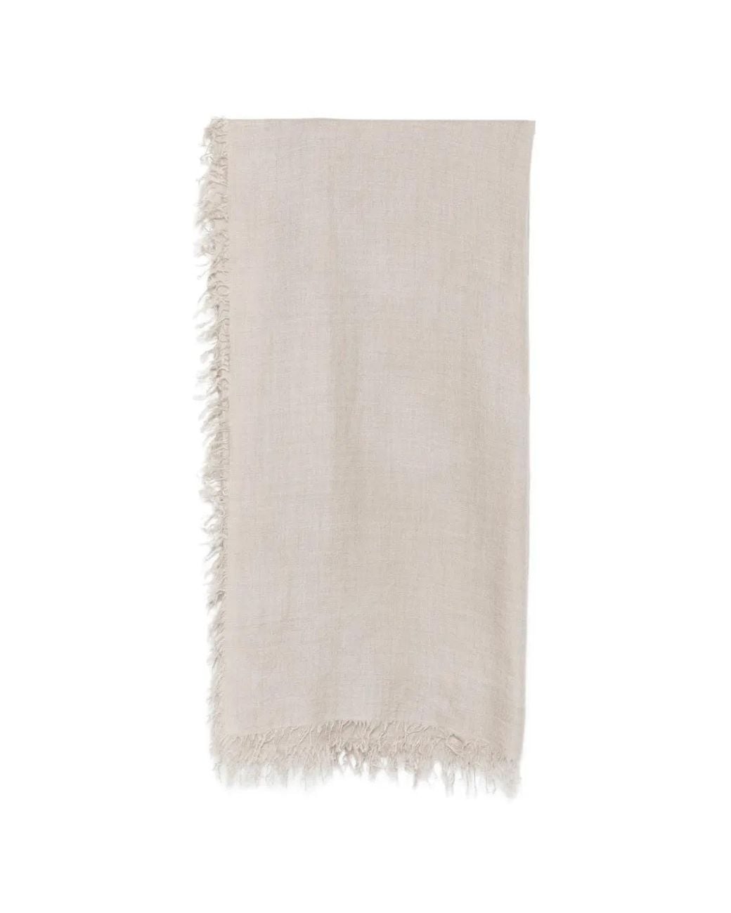 Faliero Sarti White Enrica/M Fringed Scarf