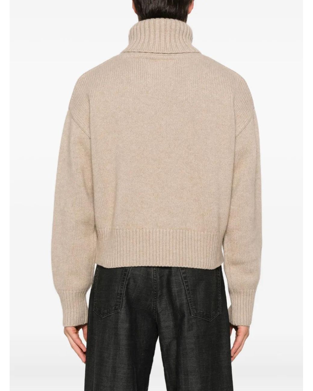 Extreme Cashmere Natural Roll-Neck Sweater