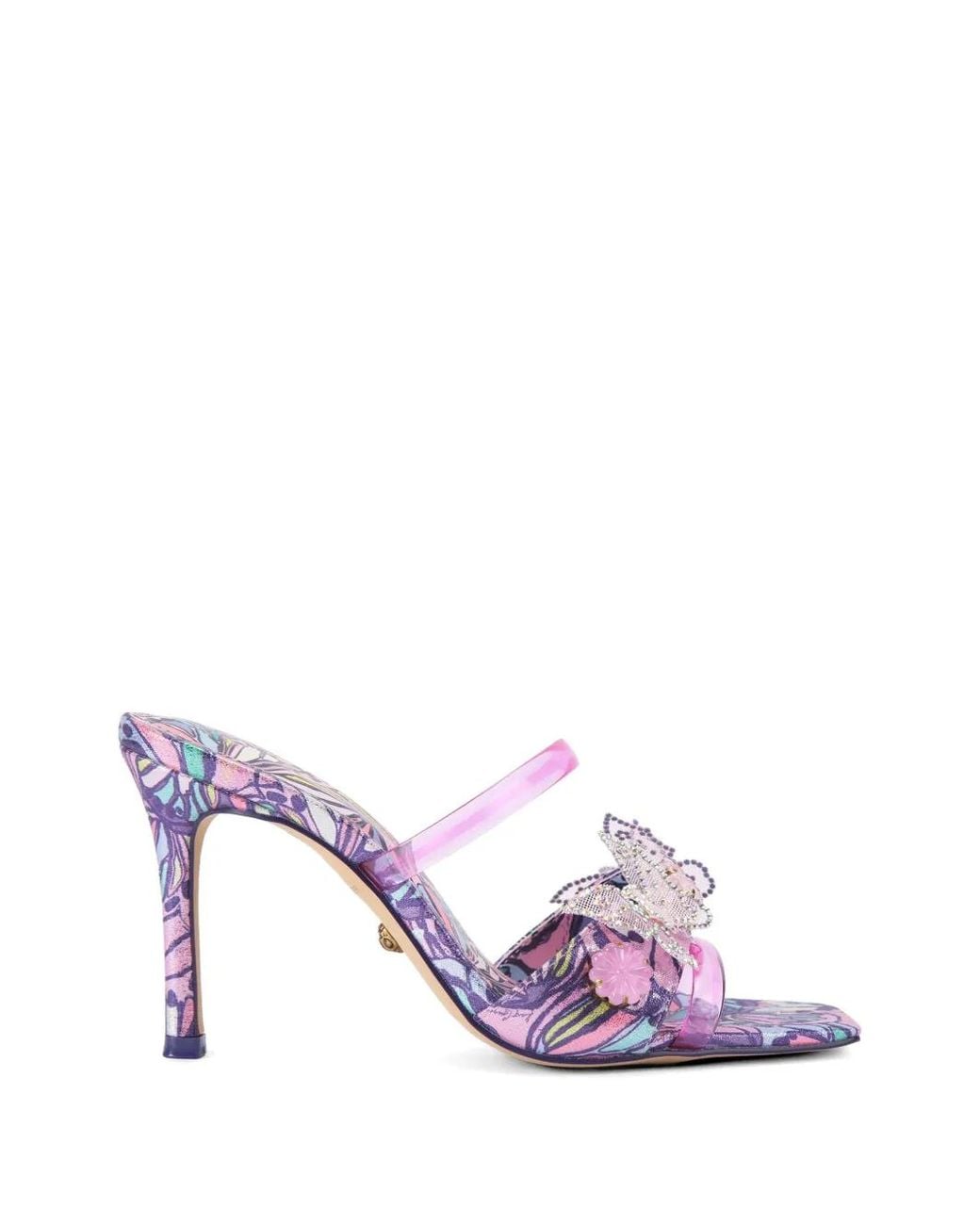 Kurt Geiger Pink Butterfly Mule Sandals