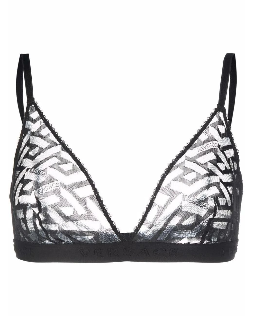 Versace Black Greca Bralet