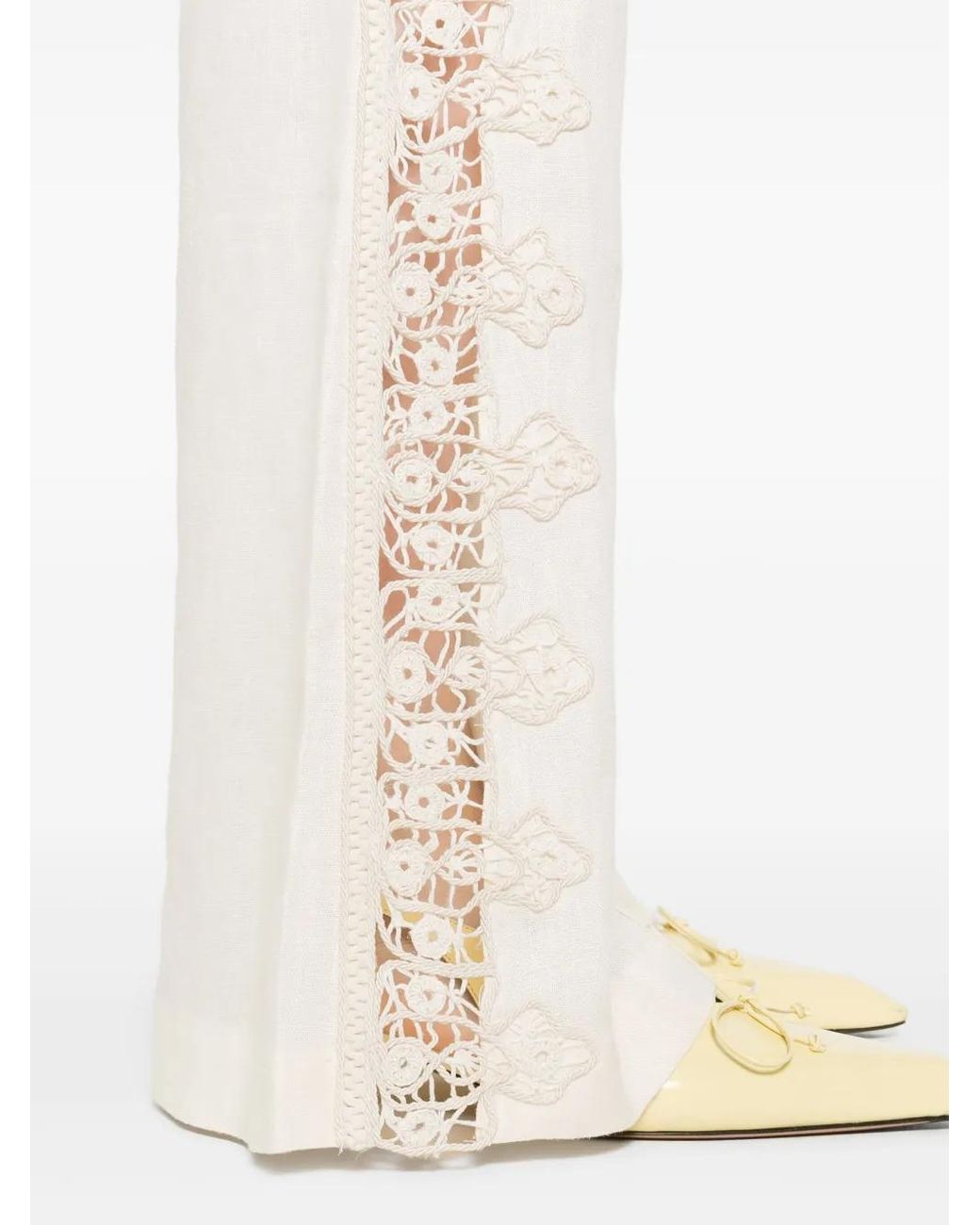 Zimmermann White Illuminate Trousers