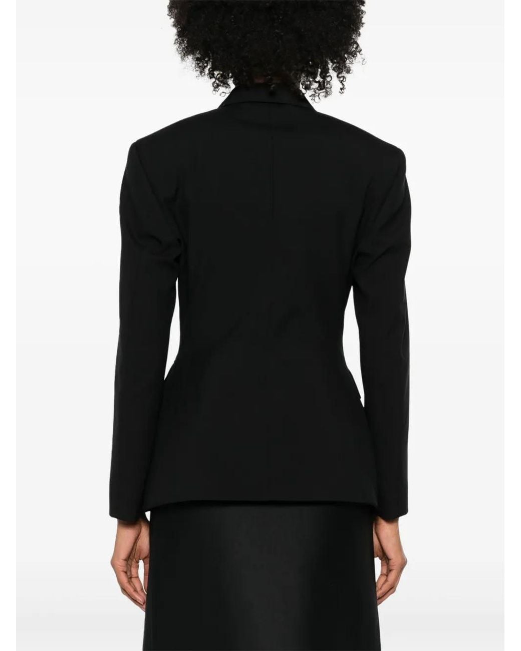 Balenciaga Black Single-Breasted Blazer