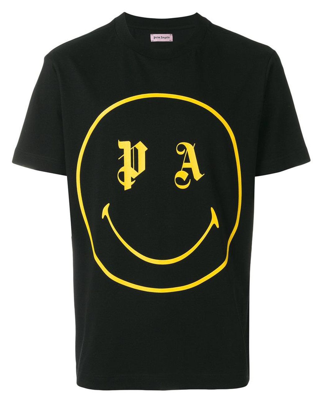 Palm Angels Smiley Logo T-shirt in Black | Lyst