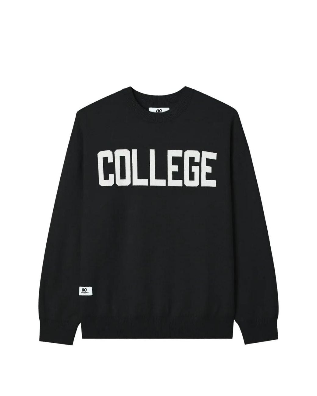 Chocoolate Black Logo-Print Crew-Neck Sweater for men