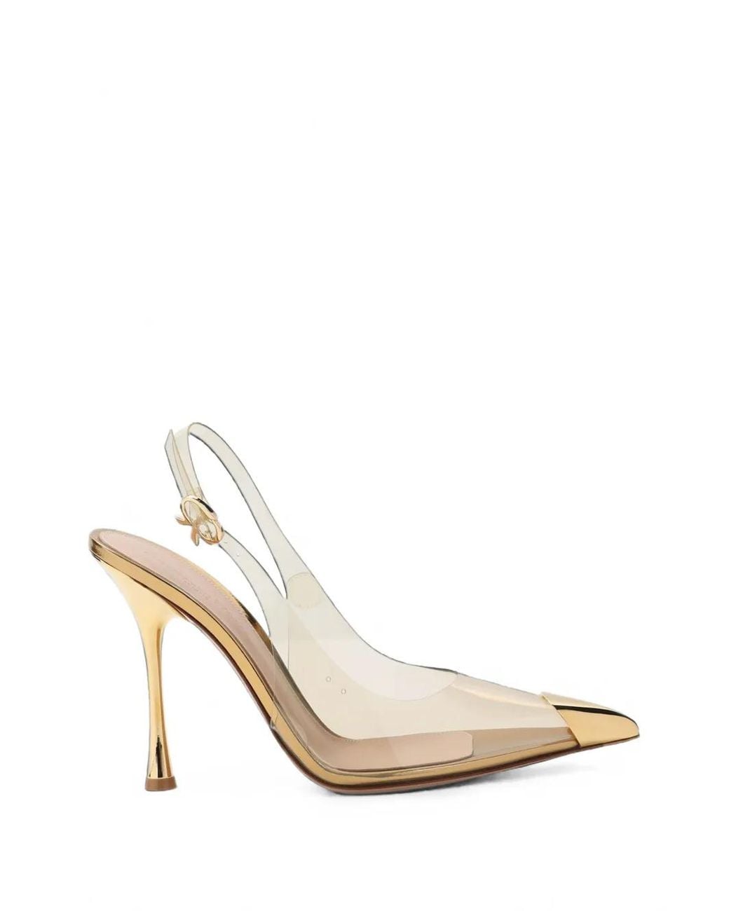 Gianvito Rossi White Plexi Pumps