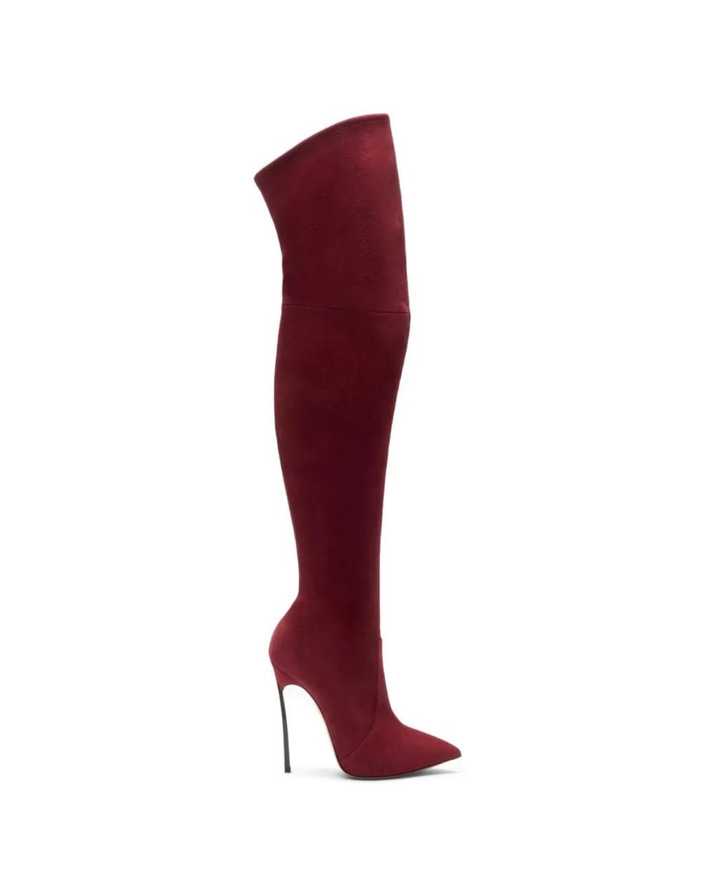 Casadei Red Blade Over-The-Knee Boots
