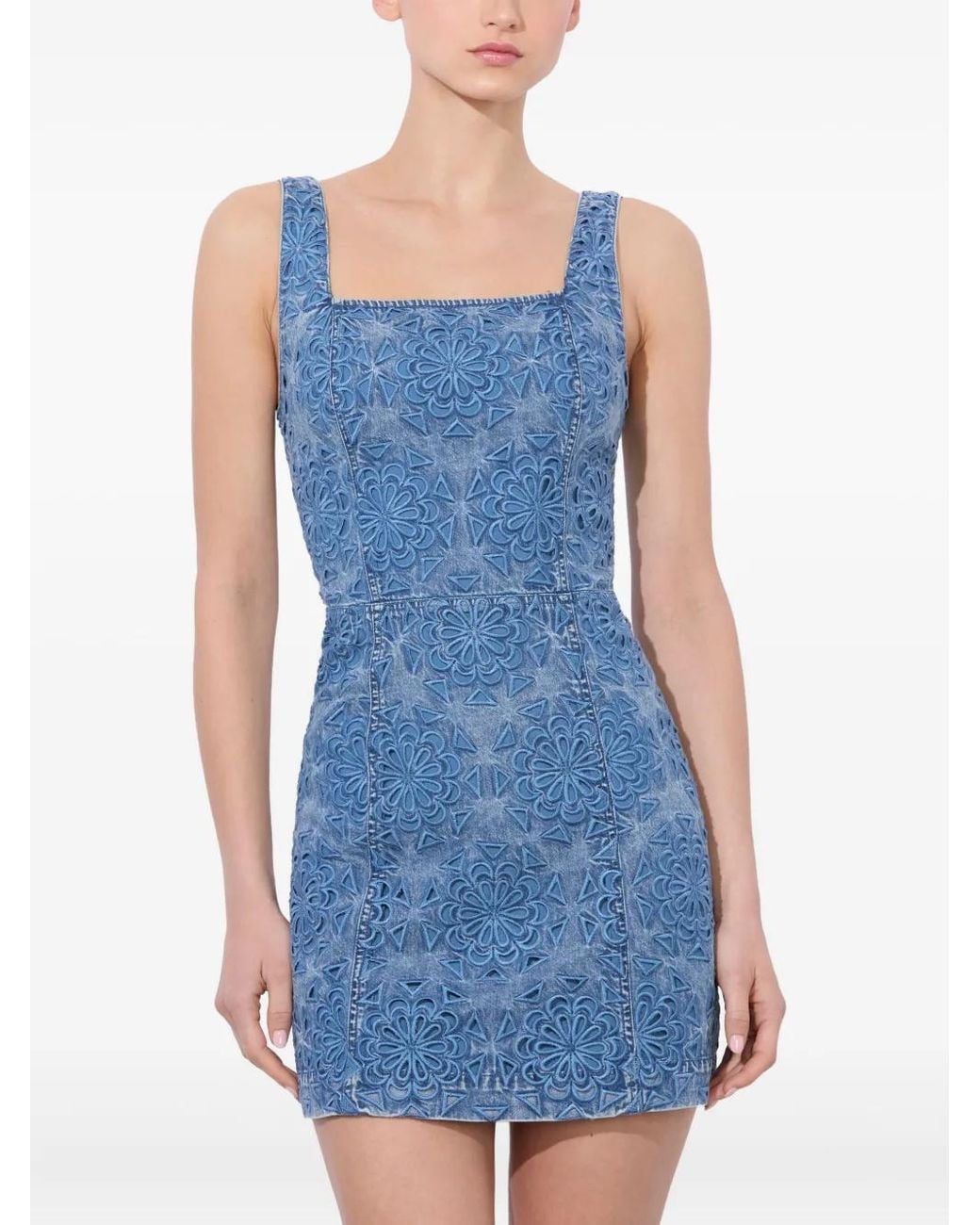 Alice + Olivia Blue Maryann Mini Dress