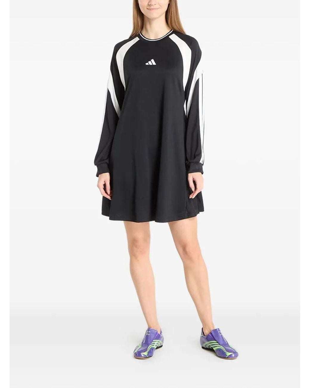 Adidas Black Her Long-Sleeved Dress