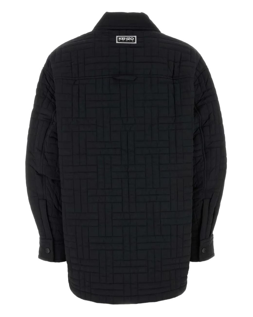 KENZO Black Quilted Long-Sleeves Jacket
