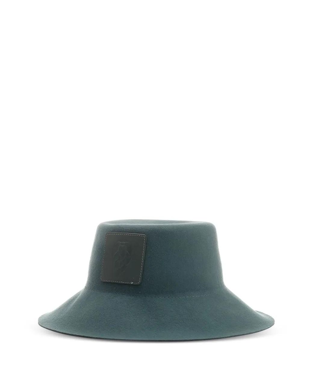 Helen Kaminski Green Reign Logo-Patch Bucket Hat
