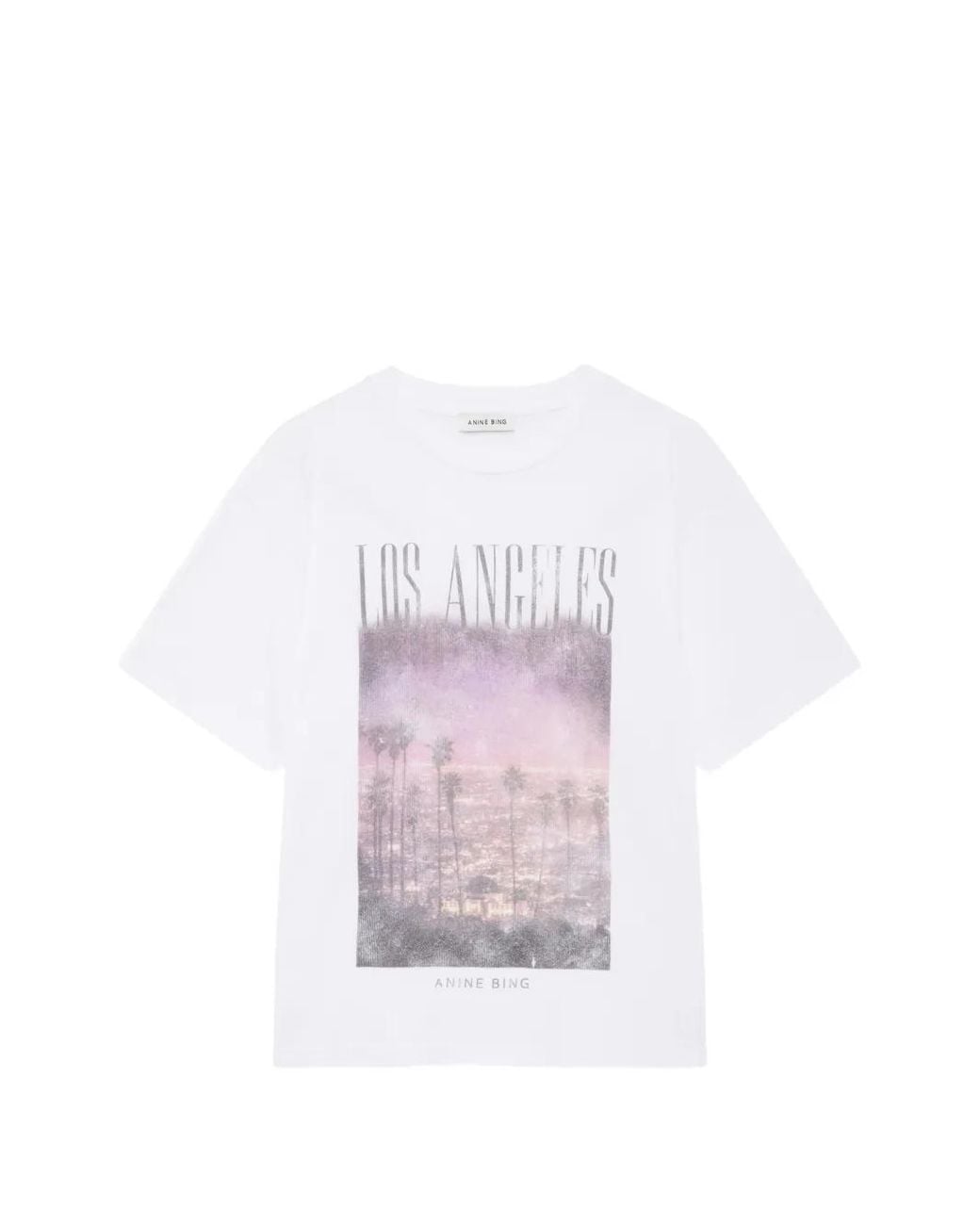 Anine Bing White Cade Tee Los Angeles