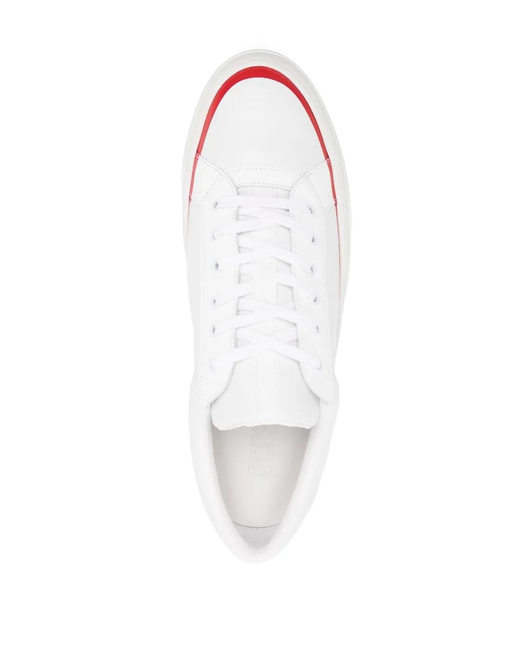Gcds White Logo-Print Low-Top Sneakers for men