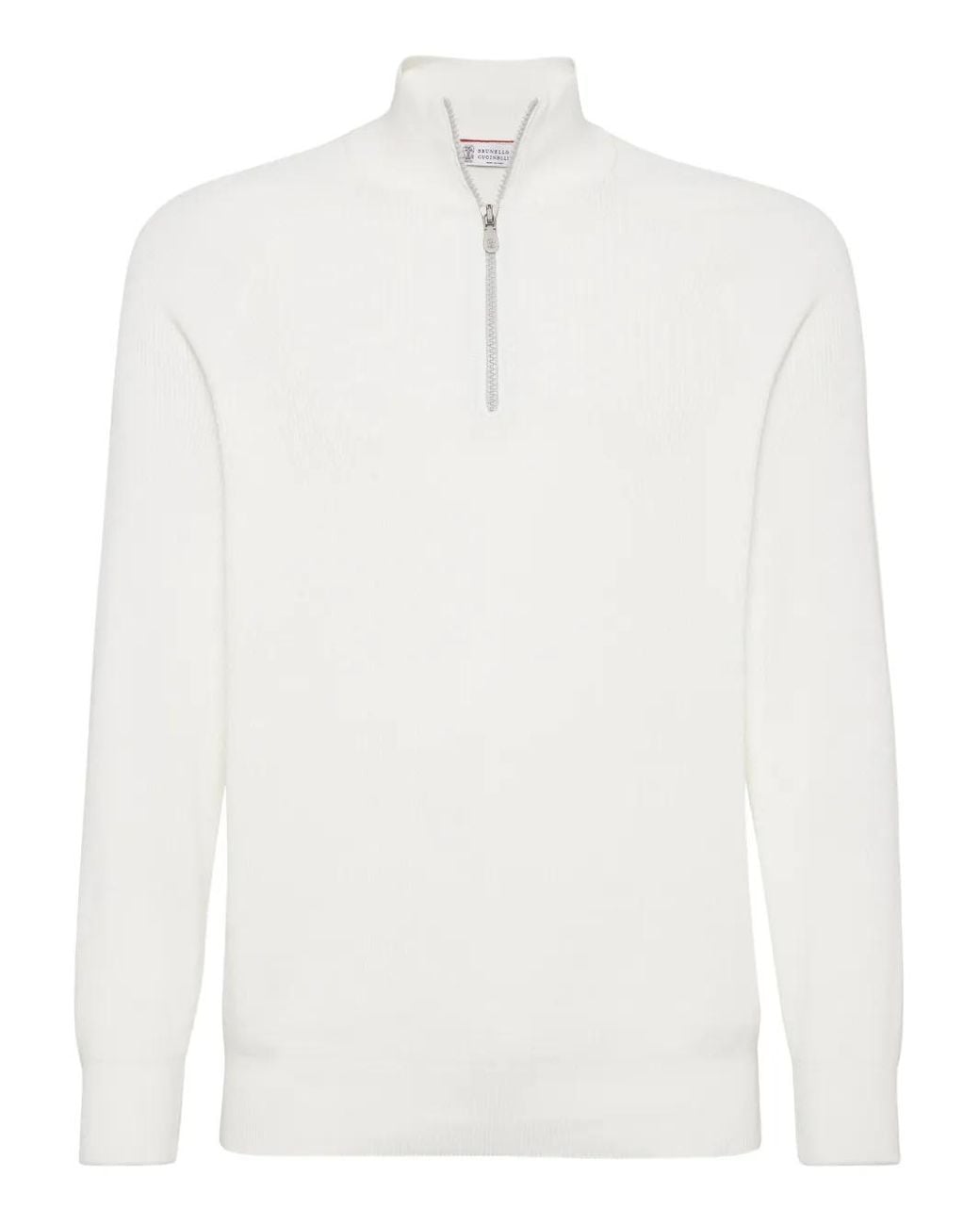 Brunello Cucinelli Klassischer Pullover in White für Herren