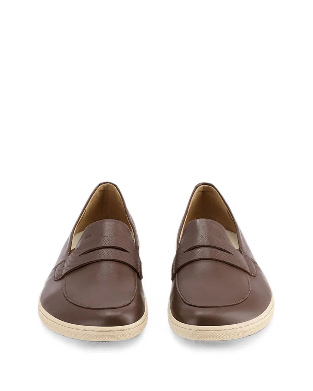 Be Lenka Brown Baskets Buena En Cuir Sans Lacets