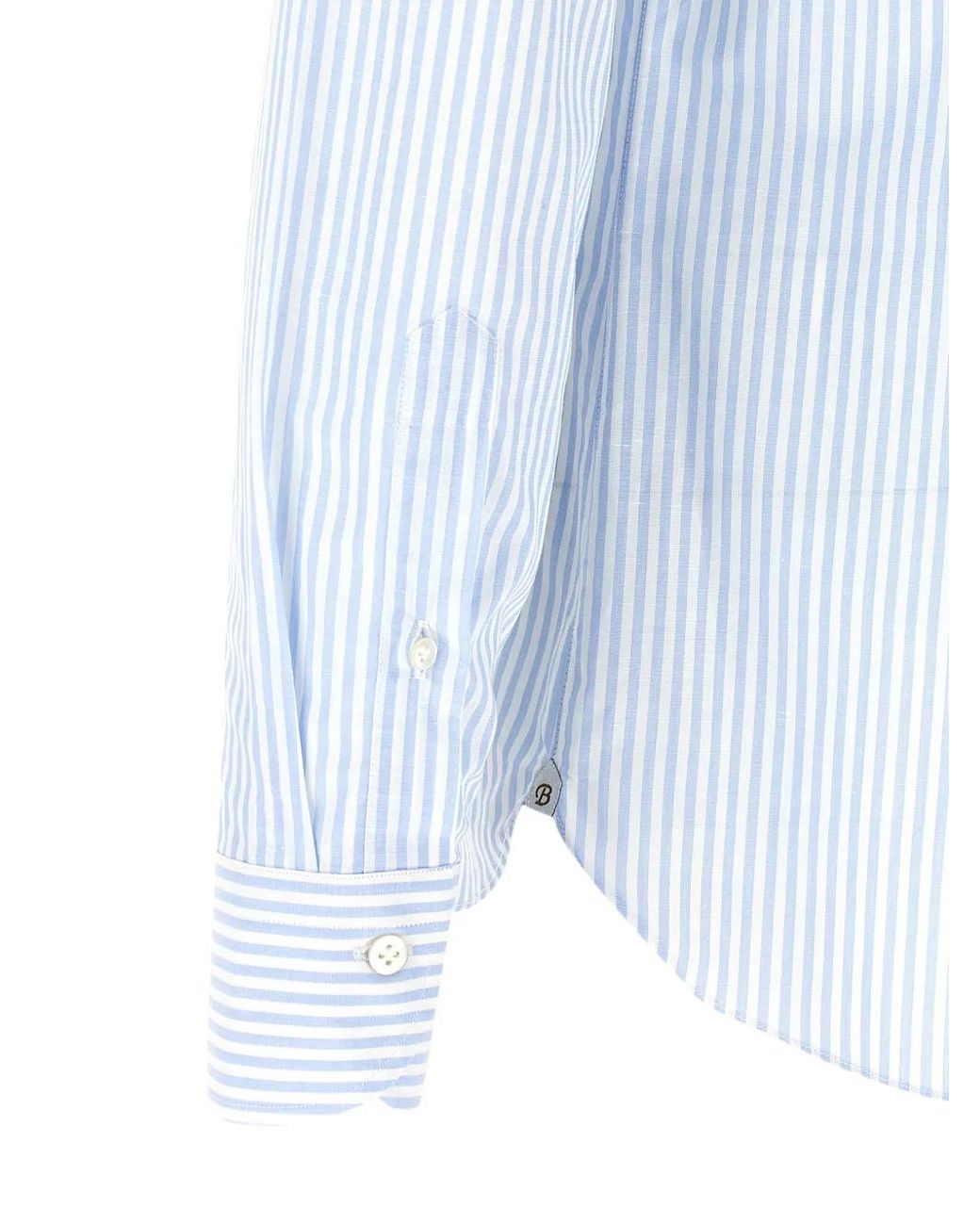 Camisa Con Botones Borriello de hombre de color Blue