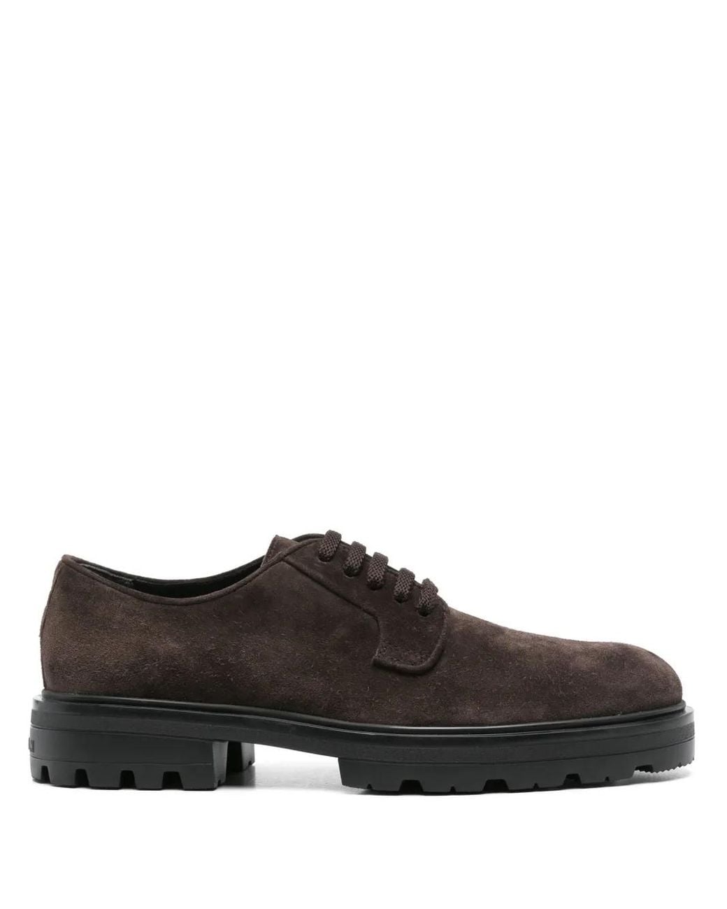 Hogan Brown Lace-Up Derby Shoes for men