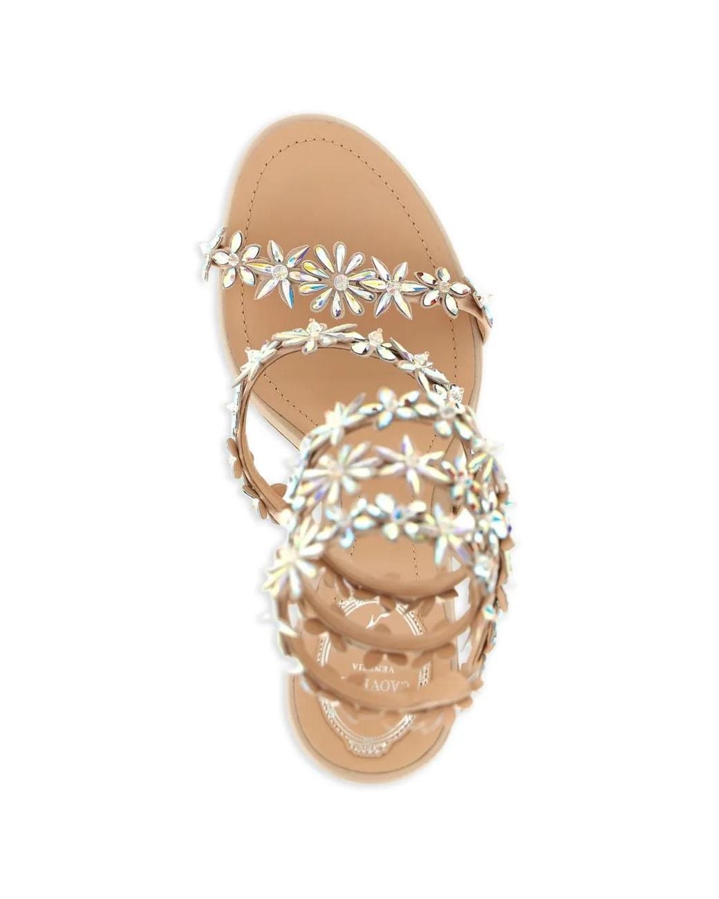Rene Caovilla Natural High Heel Sandals