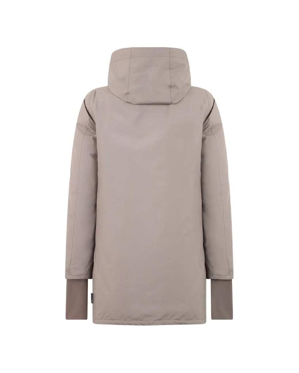 Herno Gray Hooded Zip-Up Jacket