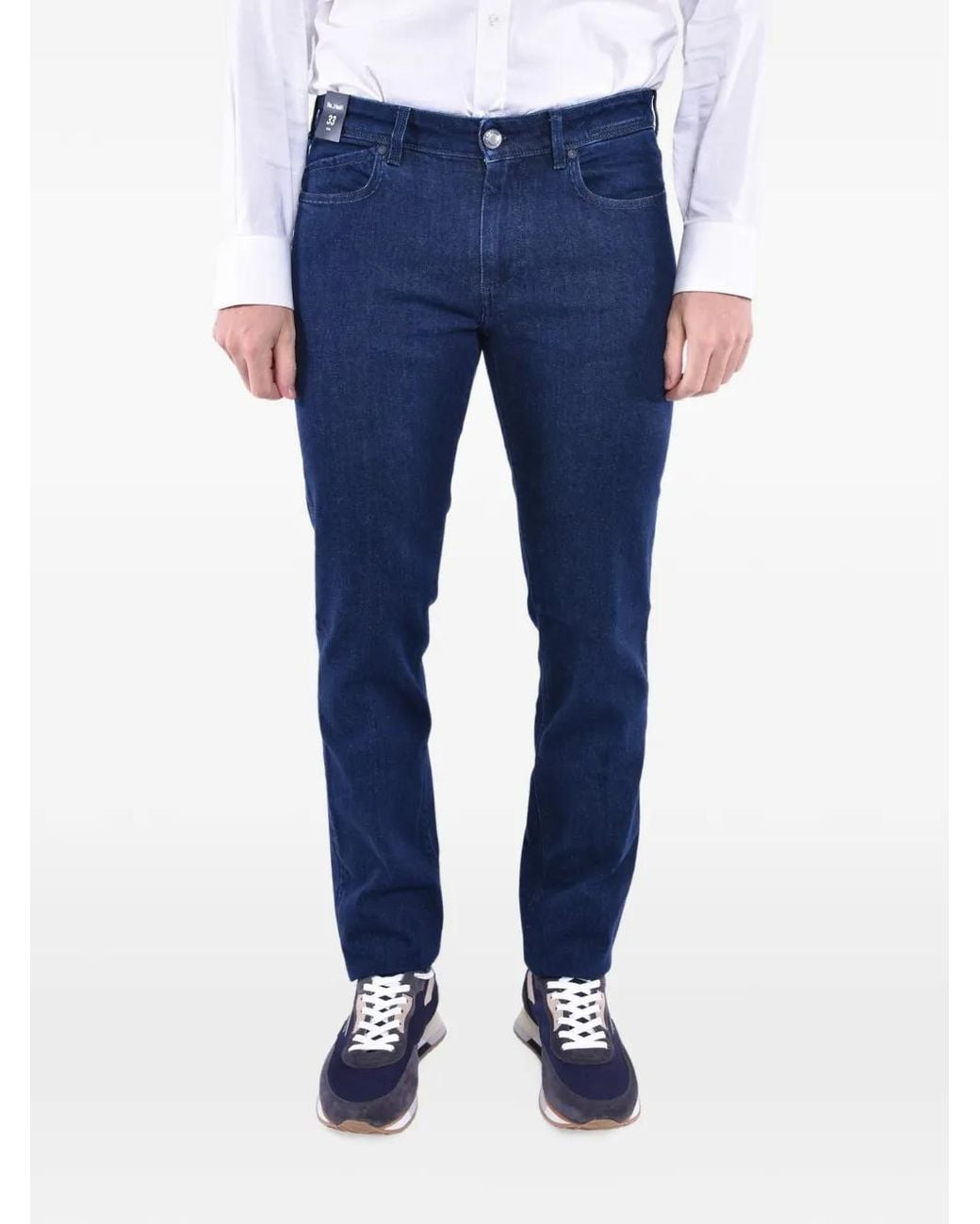 Re-hash Blue Rubens Slim-Fit Jeans for men