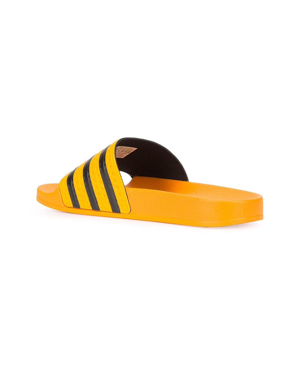 adidas Striped Slides in Yellow for Men | Lyst