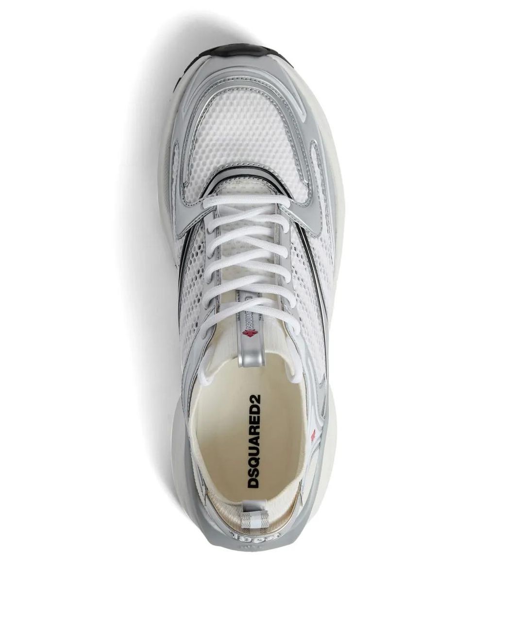 DSquared² Dash Sneakers Mit Mesh-Einsätzen in White für Herren