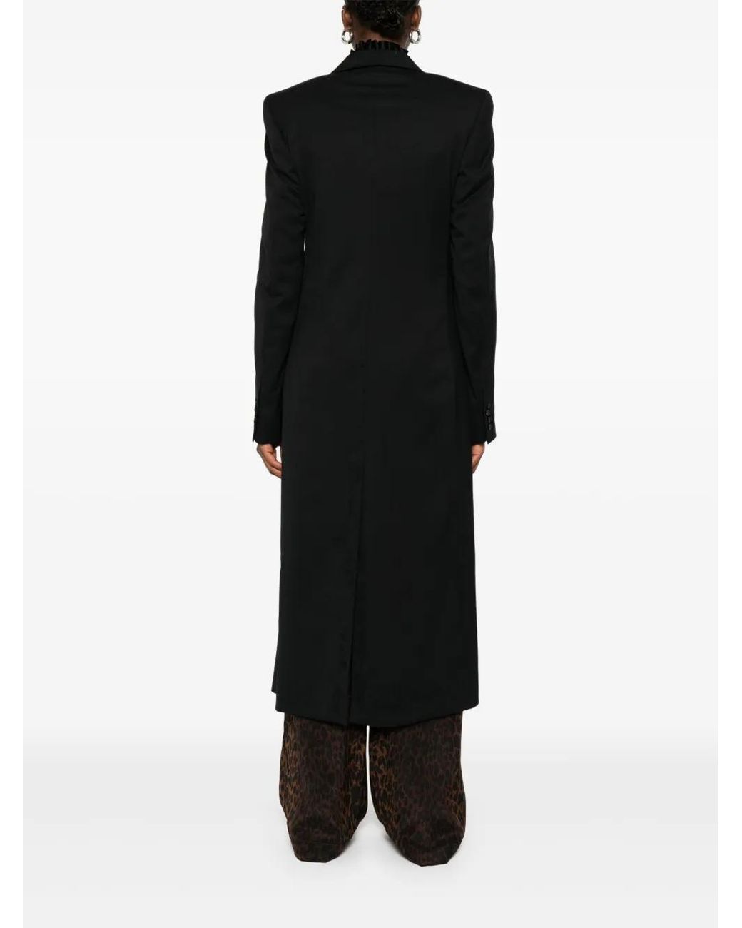 Balenciaga Black Single-Breasted Coat