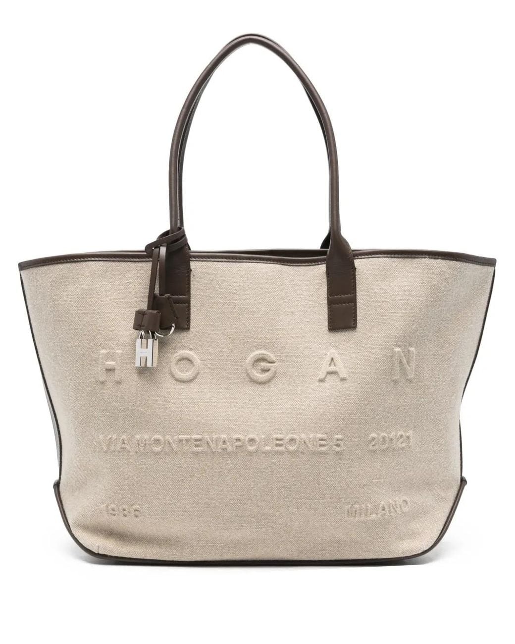Hogan Natural Address Shopping Medium Bag