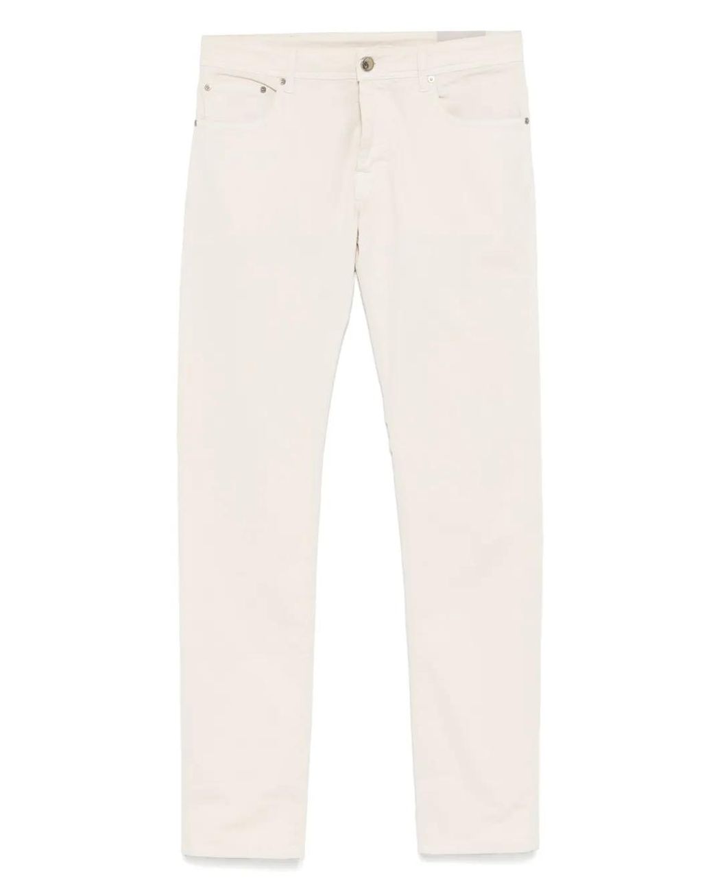 Corneliani White Straight-Leg Trousers for men