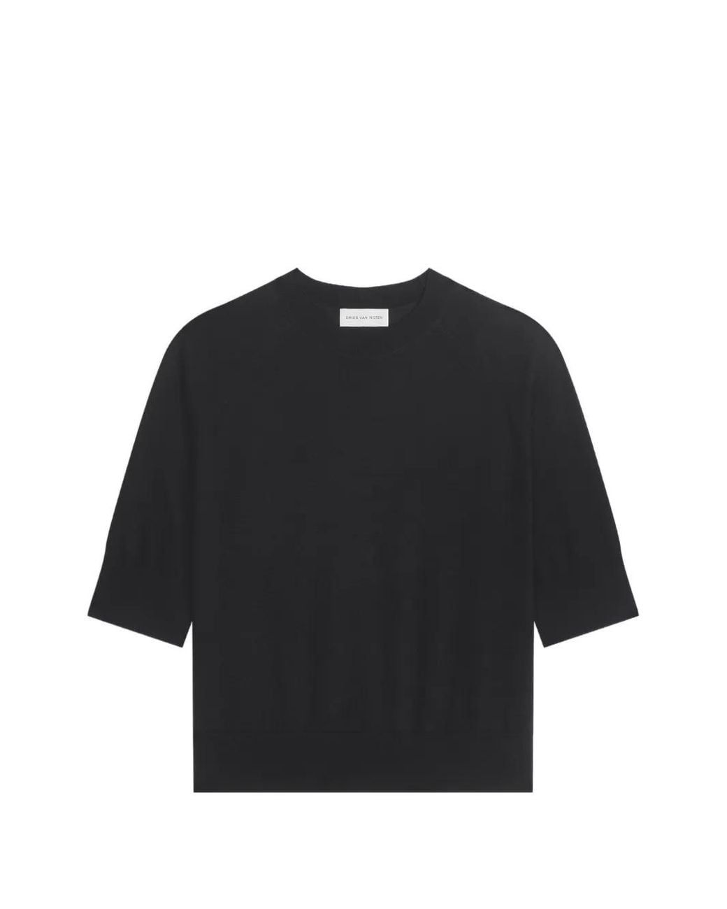 Dries Van Noten Black Merino Sweater