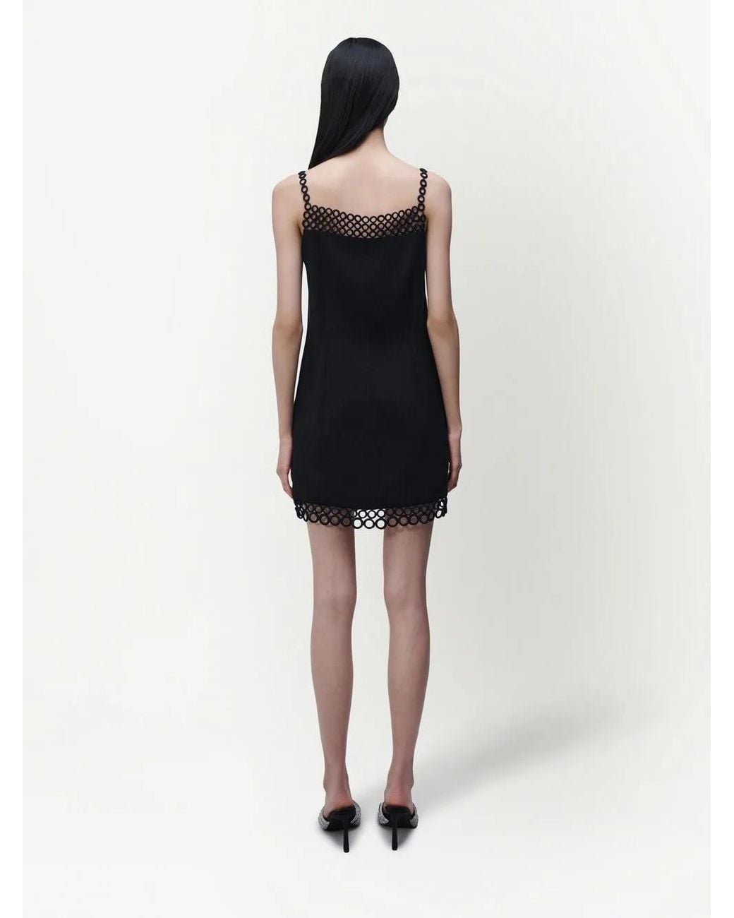 Jonathan Simkhai Black Marlie Square Neck Mini Dress