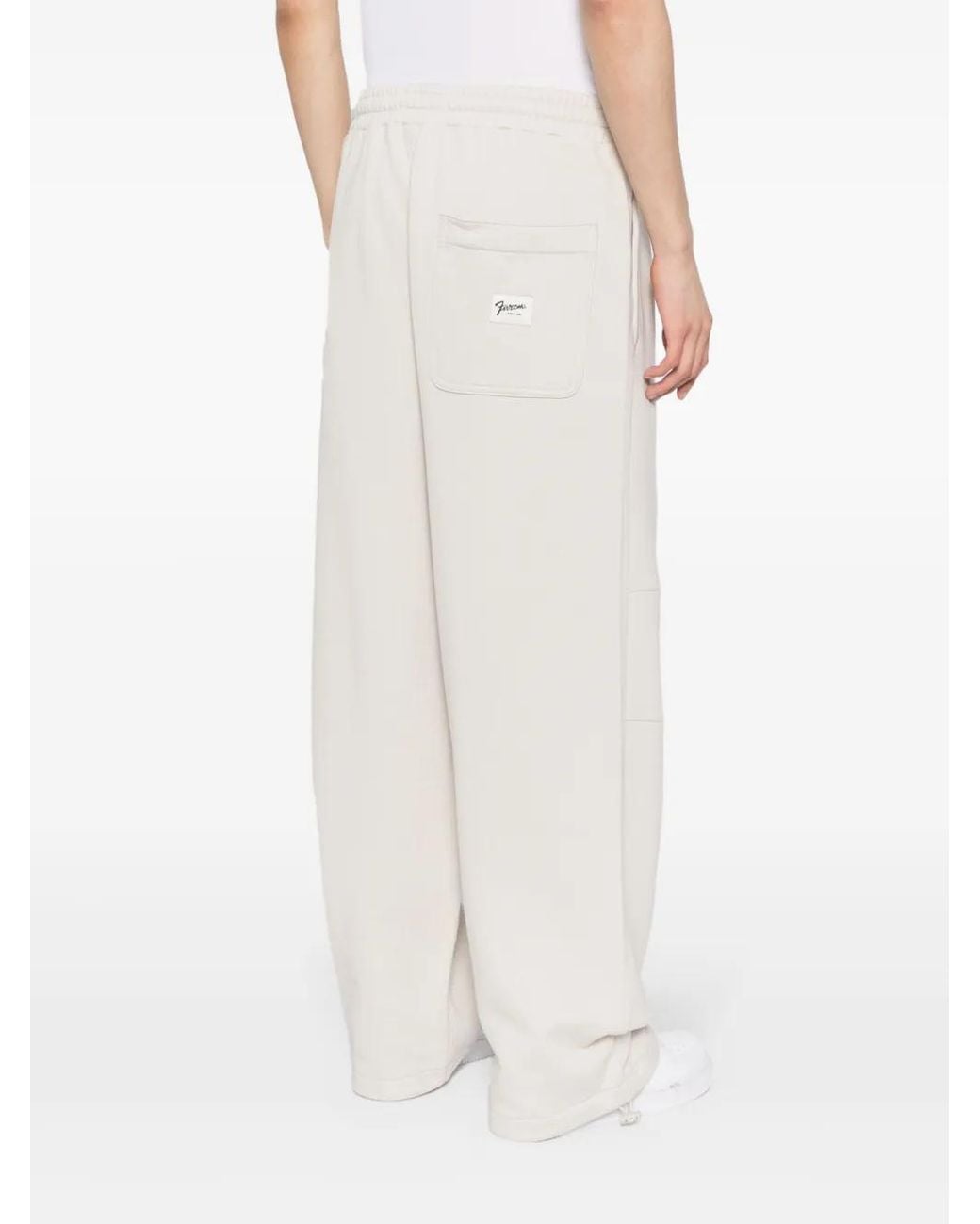 FIVE CM White Logo-Appliqué Cotton Track Pants for men