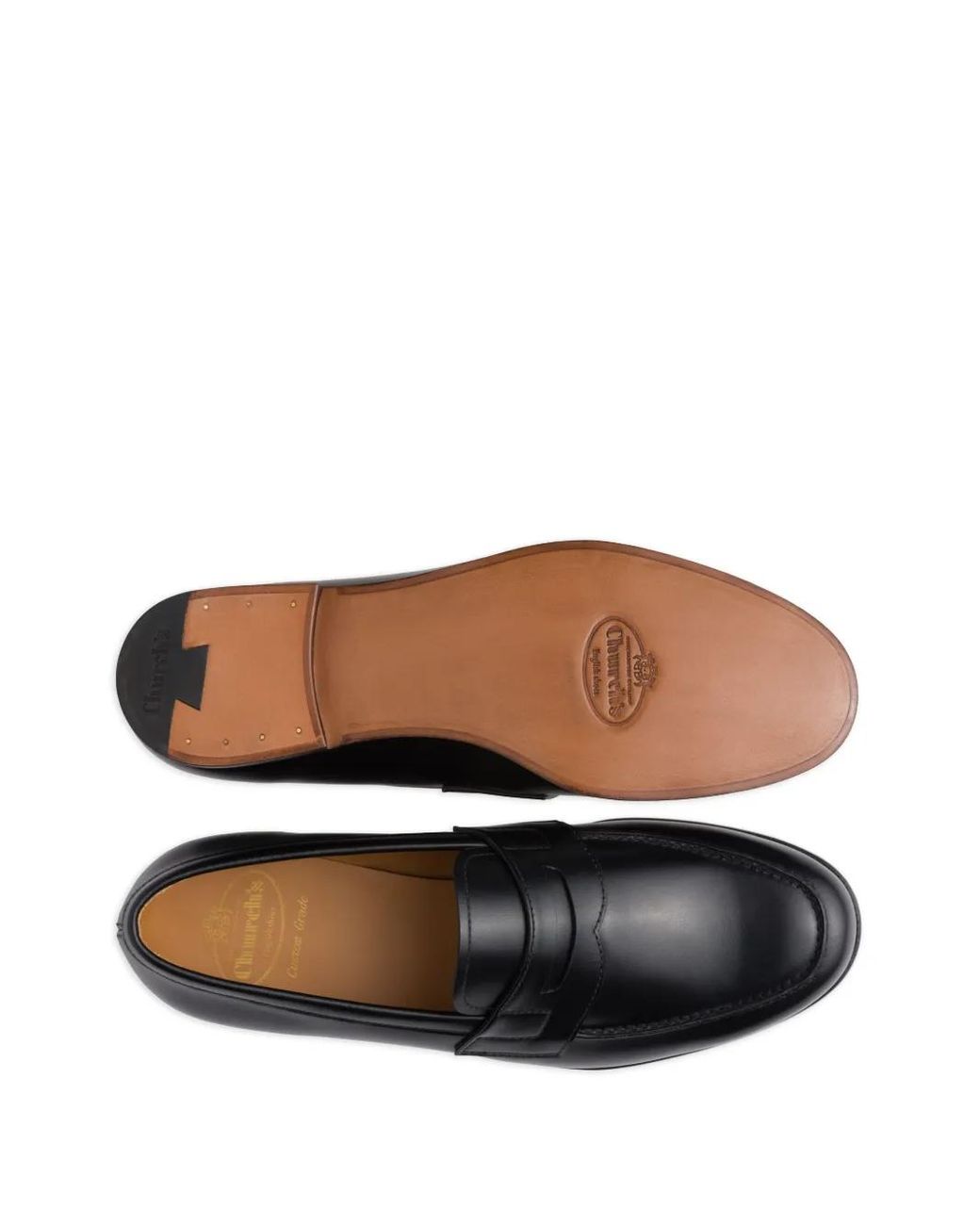 Church's Black Heswall 2 Penny Leather Loafers for men