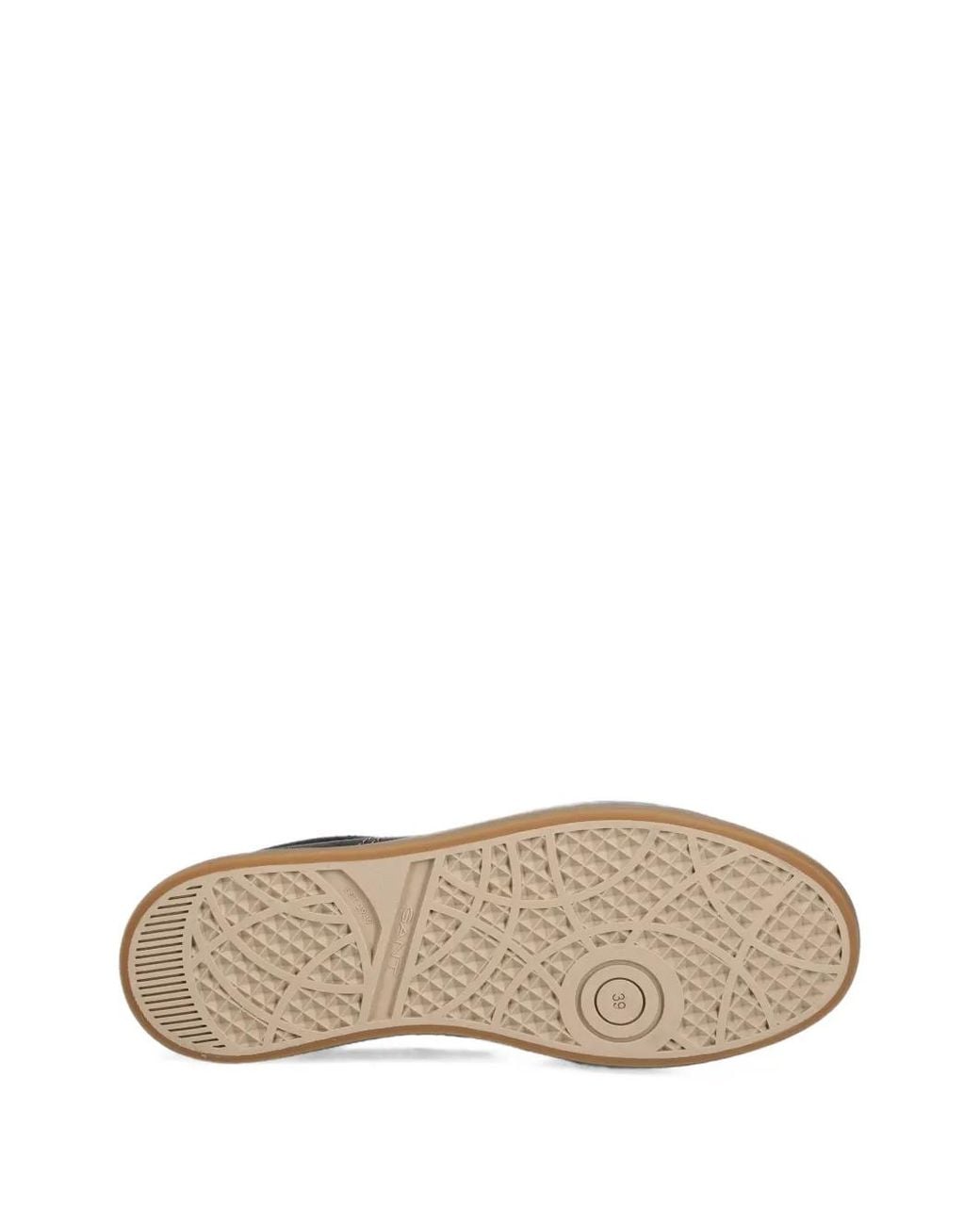 Gant Brown Snake-Effect Panelled Sneakers