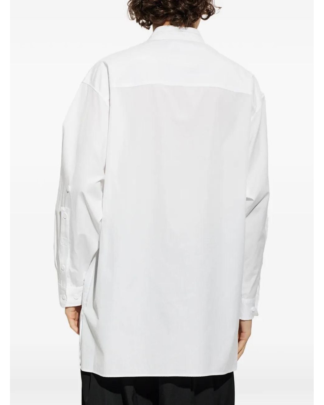 Yohji Yamamoto White Flap-Pocket Shirt for men