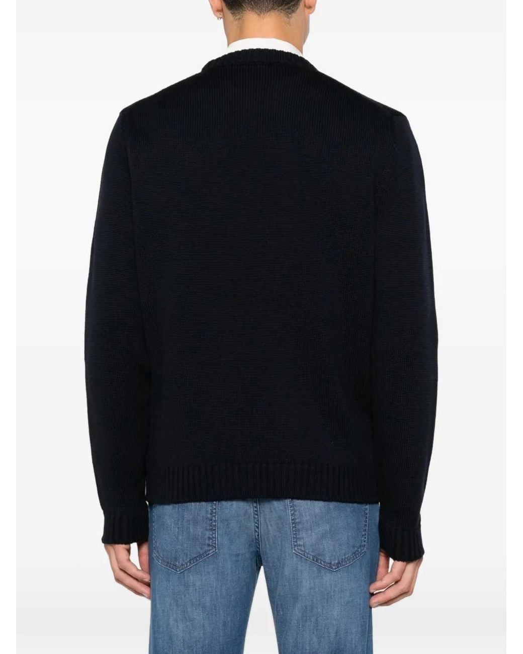 Pull À Col Rond Zanone pour homme en coloris Black