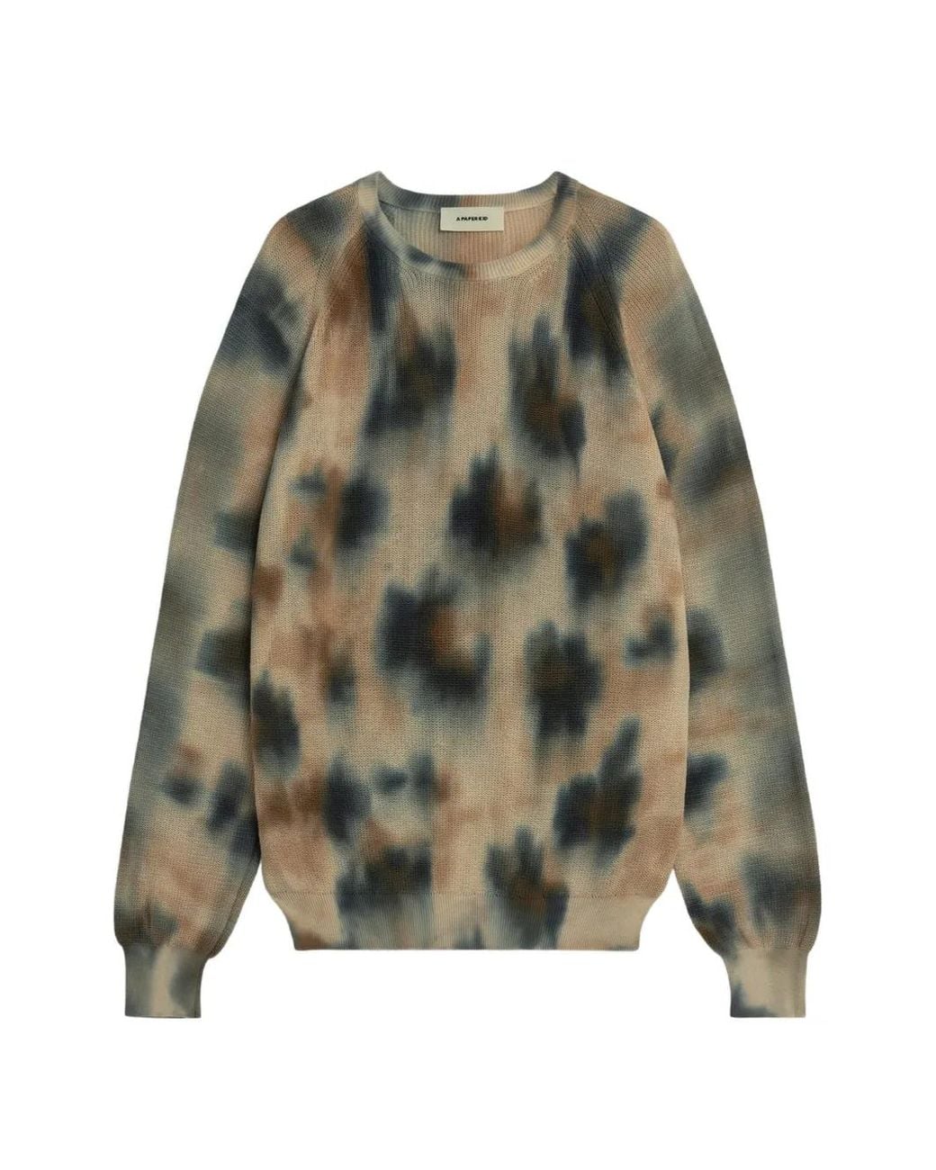 A PAPER KID Green Tie-Dye Sweater for men